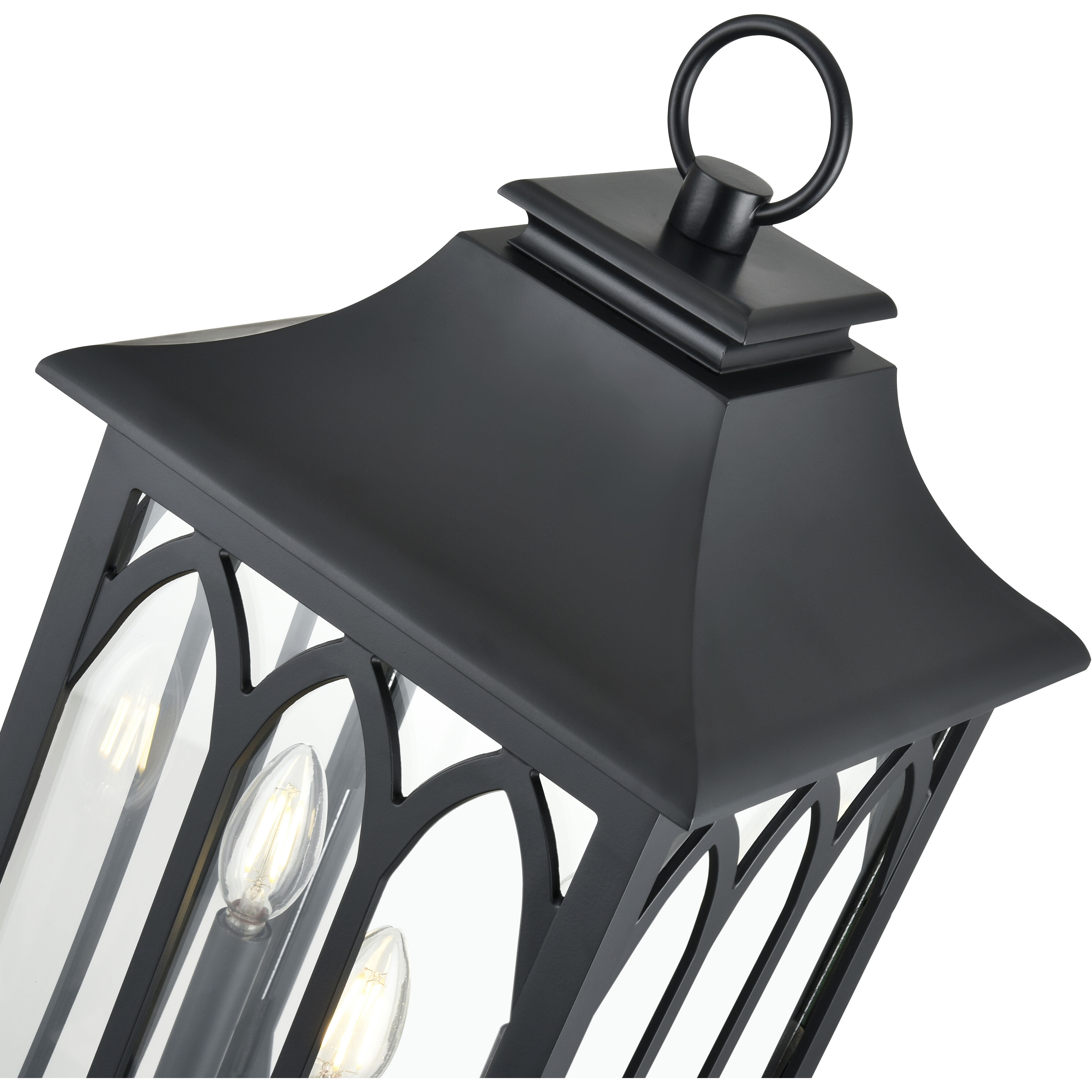 Mallorey 3 Light 29 inch Powder Coated Black Outdoor Post Lantern